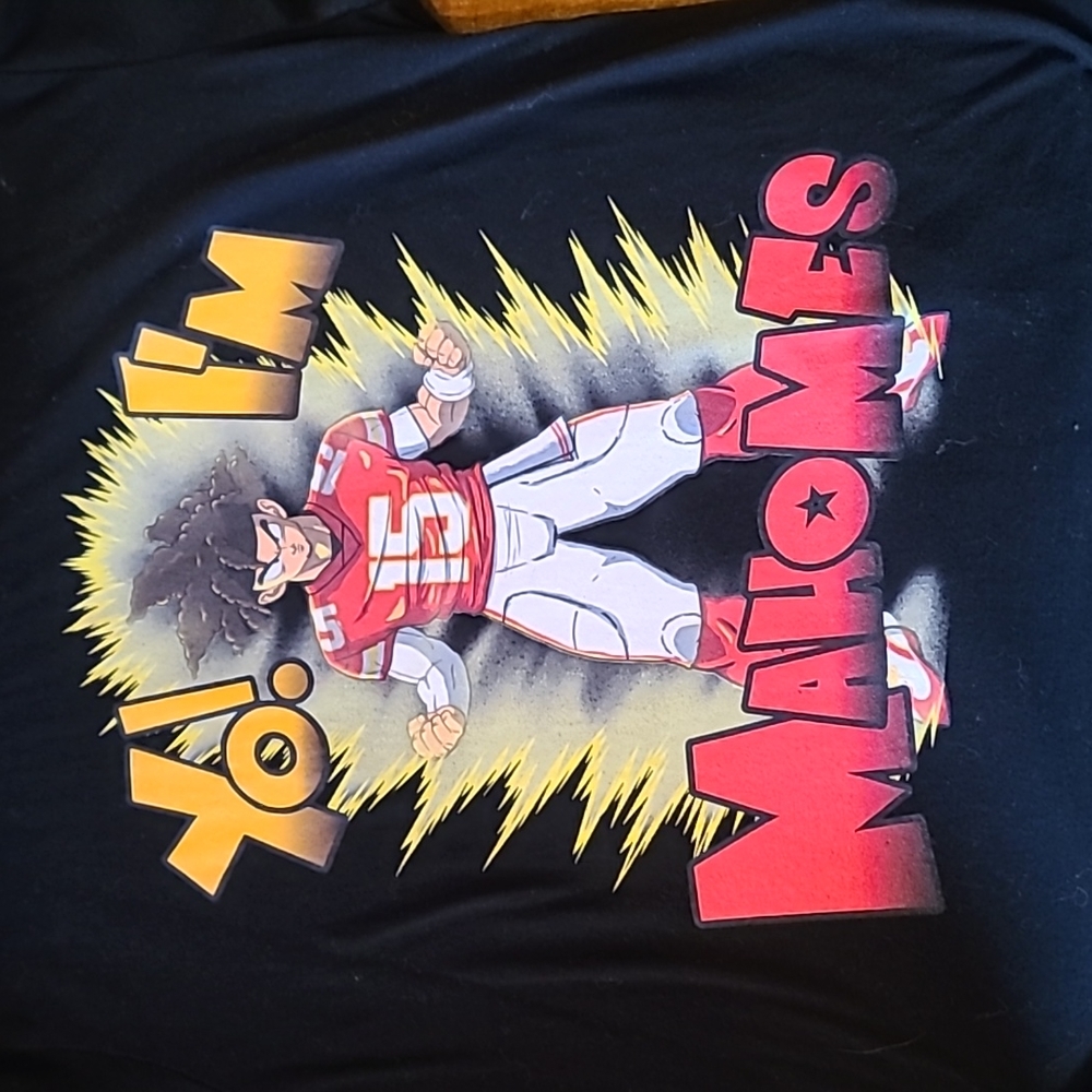 Unbranded Patrick Mahomes Kansas City Chiefs Dragonball Z shirt